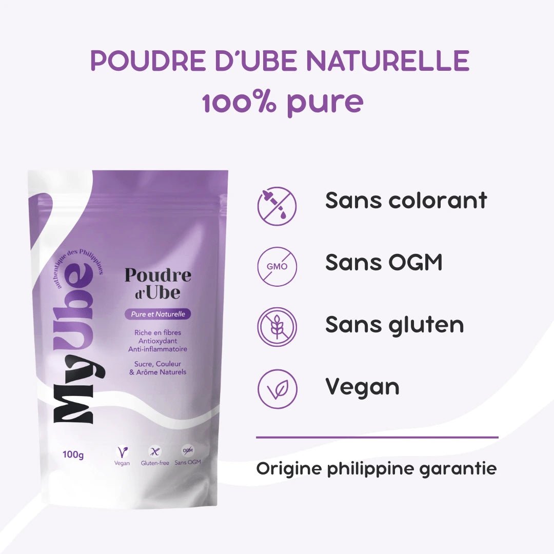 Poudre d'Ube 100% pure et naturelle des Philippines - MyUbe